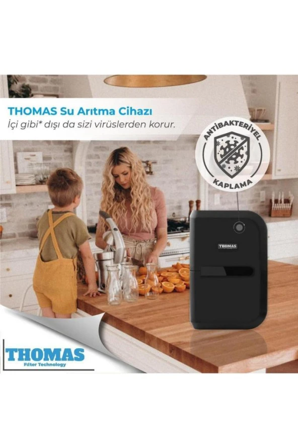 Su Arıtma Cihazı Antibakteriyel Kasa - Dahili 8 Litre Metal Tank Ve Lüx Musluk