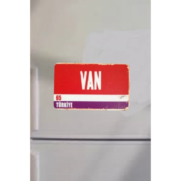 Van Şehir Temalı Buzdolabı Magneti