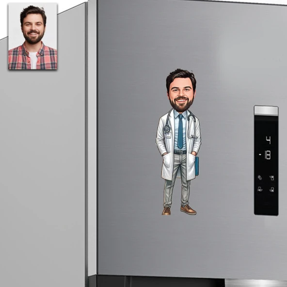 Doktor Tasarımlı Buzdolabı Magneti