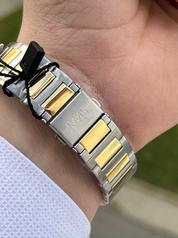 RMS Romanson Zeıtmeıster Çelik Kordon Özel Seri Kararmaz Renk Atmaz 5Atm Erkek Kol Saati AG1415.08 - Resim 5