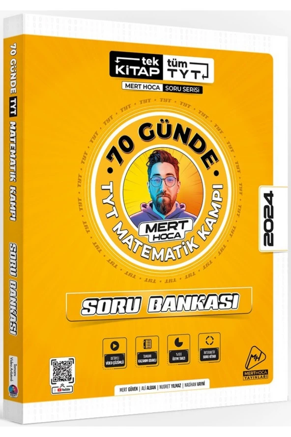 Mert Hoca Yayınları 2024 Tyt 70 Günde Matematik Soru Bankası