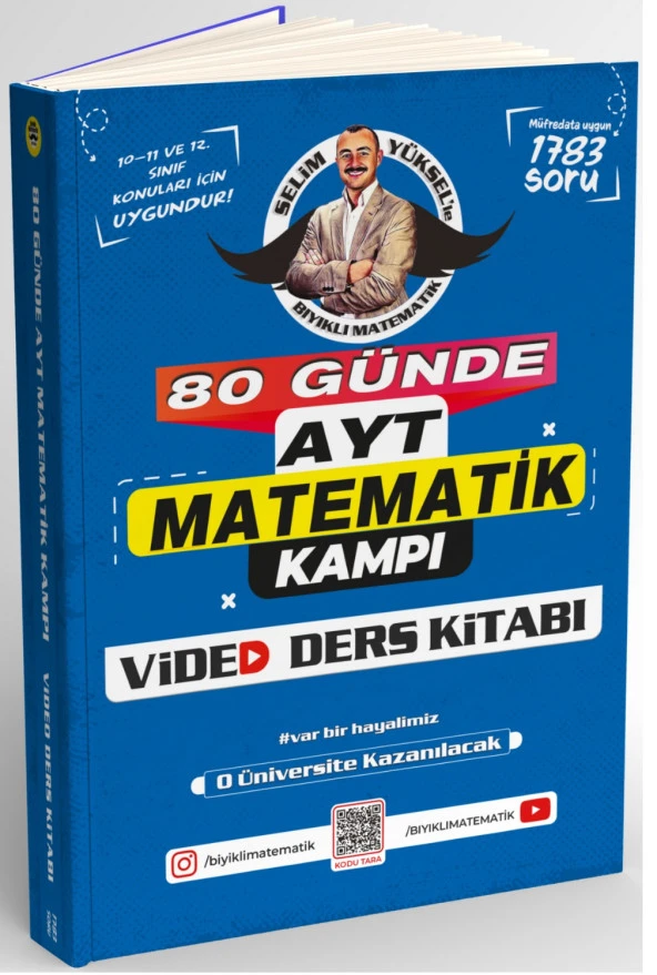 Bıyıklı Matematik 2024 Ayt Selim Yüksel 80 Günde Matematik Video Ders Notları
