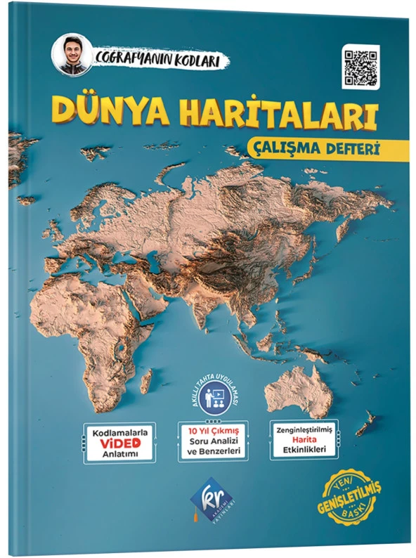 Kr Akademi 2024 Tyt Ayt Coğrafyanın Kodları Dünya Haritaları Çalışma Defteri
