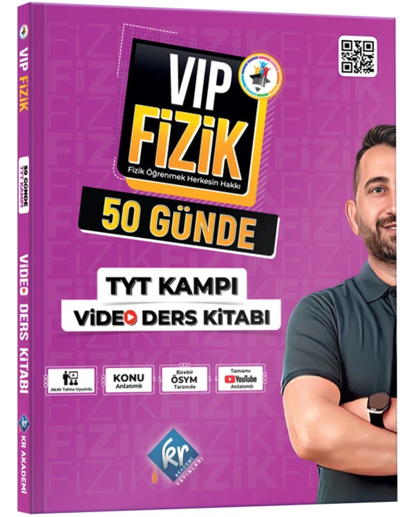Kr Akademi 2024 Tyt Vip Fizik 50 Günde Kampı Video Ders Kitabı
