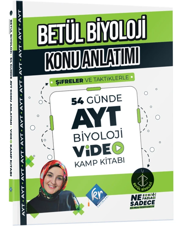 Kr Akademi 2024 Ayt Betül 54 Günde Biyoloji Video Kamp Kitabı