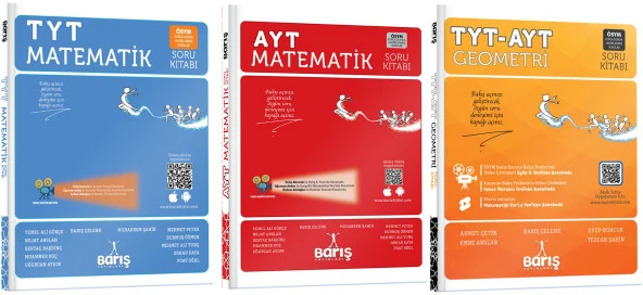 Barış Yayınları 2024 Tyt + Ayt Matematik + Geometri Soru Bankası Seti 3 Kitap