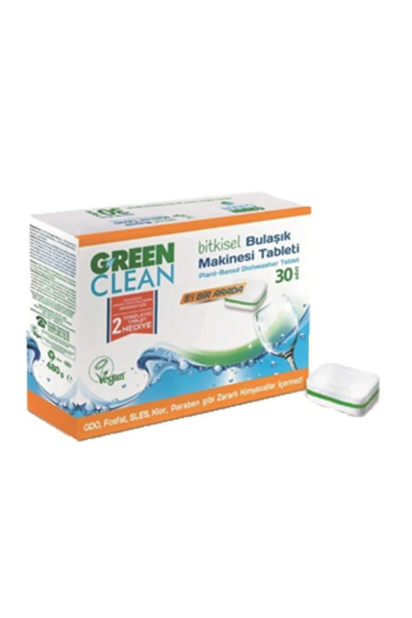 Green Clean Bitkisel Bulaşık Makinesi Deterjanı 30lu