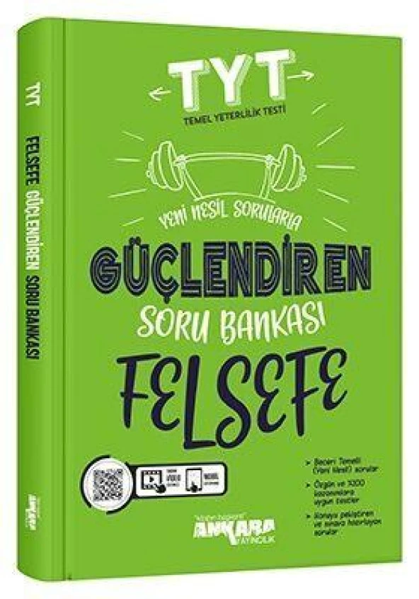 TYT Felsefe Güçlendiren Soru Bankası Ankara Yayıncılık