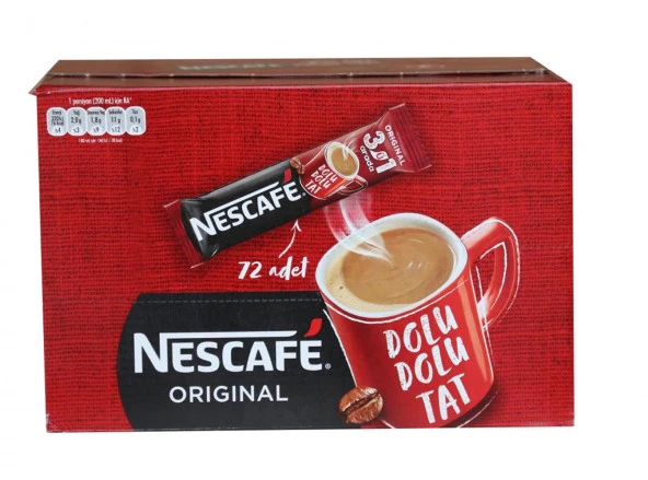 Nestle Nescafe 3ü1 Arada Phnx 72 Adet 17,5gr (12527172)