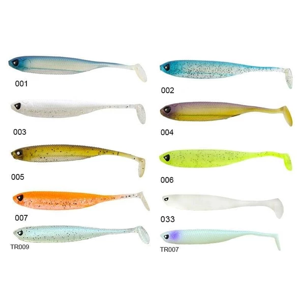 Lucky John Makora 3D Shad Tail 4'' (10.16 cm) 6 Adet Silikon Yem