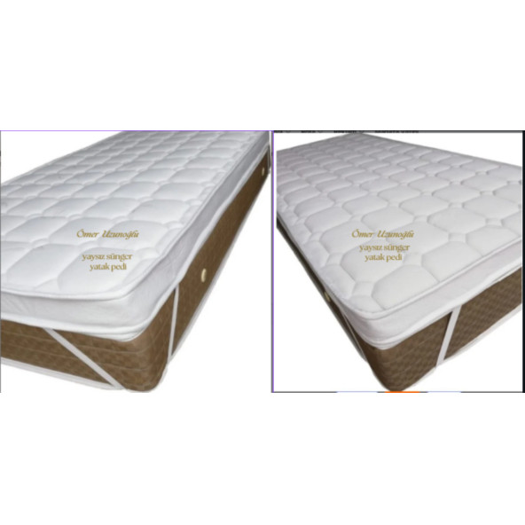 90X180X8 Bambu Kumaş Yaysız Sünger Yatak Pedi ( Yatak üstü minder ) - Resim 3