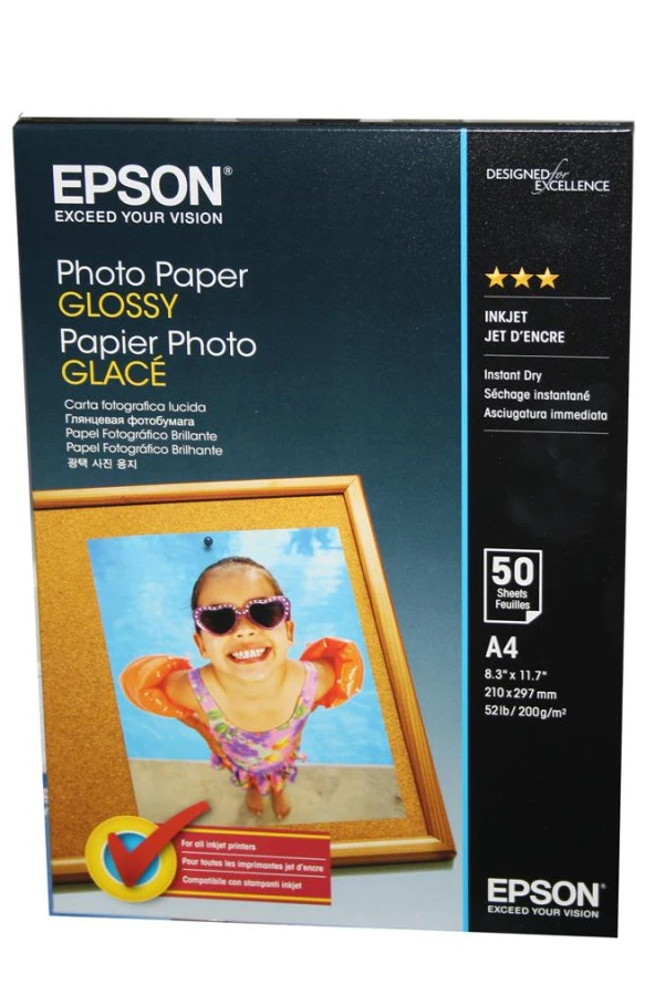 Epson A4 200Gram 50'li Fotoğraf Kağıdı S042539