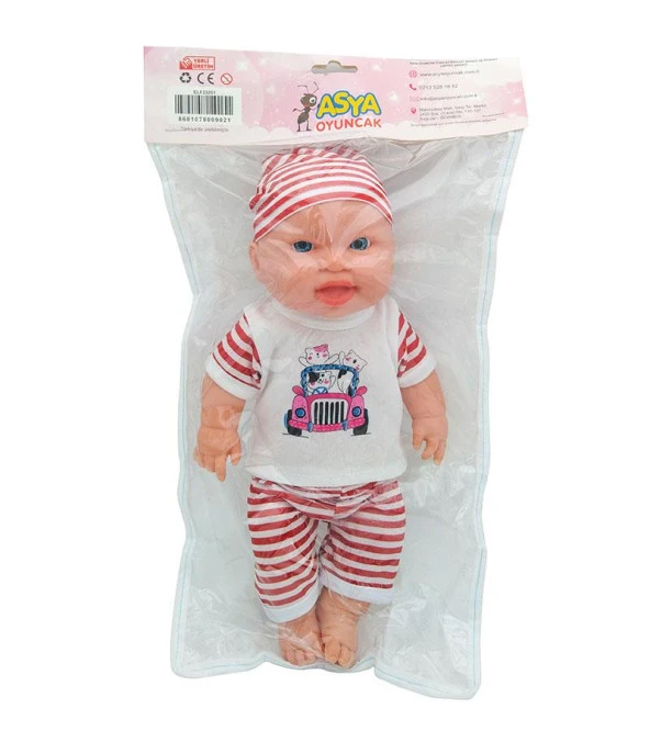 Asya Oyuncak Poşette Bebek 35 CM (Karışık Model 1 Adet) - 6