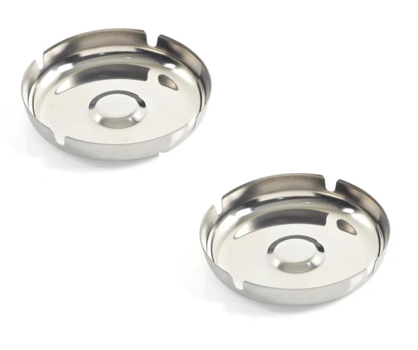 açık metal paslanmaz küllük - 2 li kül tablası 11,5 cm