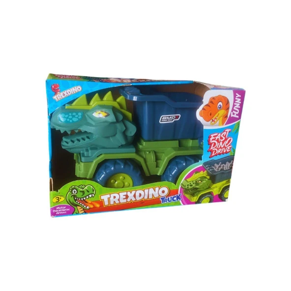 Asya Oyuncak Dino Kamyon Kutulu Dinozor Kamyon