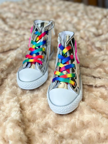 GALA barbie yazılı renkli bağcıklı converse ayk. - 3