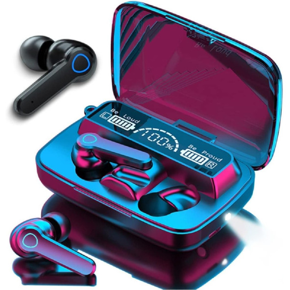 Damix M19 Dokunmatik Ledli TWS Mikrofonlu Bluetooth Kablosuz Kavuçuklu Kulak İçi Telefon Kulaklığı - 6