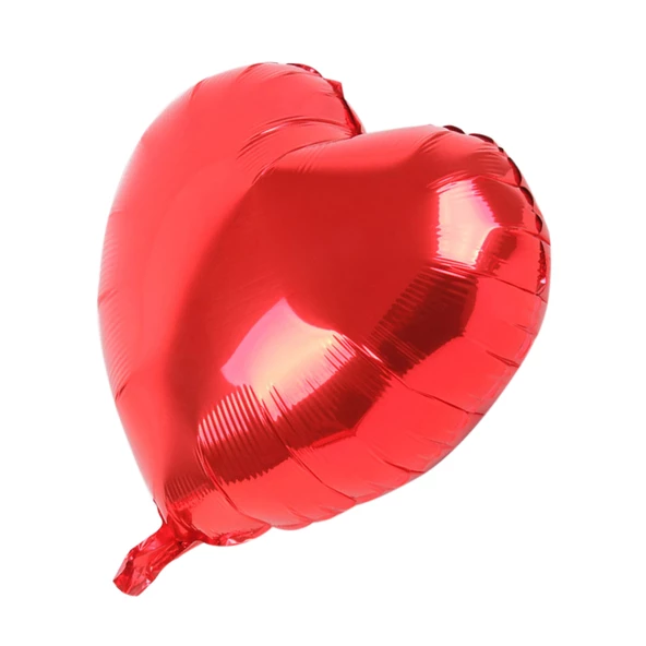 Kalp Balon Folyo Kırmızı 45 cm 18 inç (K0)