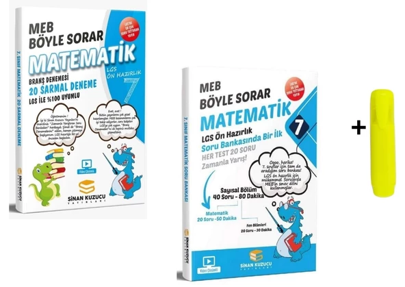 Sinan Kuzucu 7. Sınıf Matematik Soru Bankası ve Değerlendirme Sınav Seti