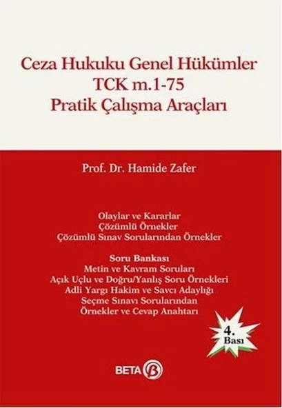 Ceza Hukuku Genel Hükümler TCK m.1-75 Pratik Çalışma Araçları