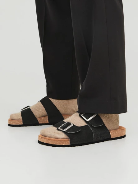 JACK JONES Erkek Deri Terlik 12231428 - 2