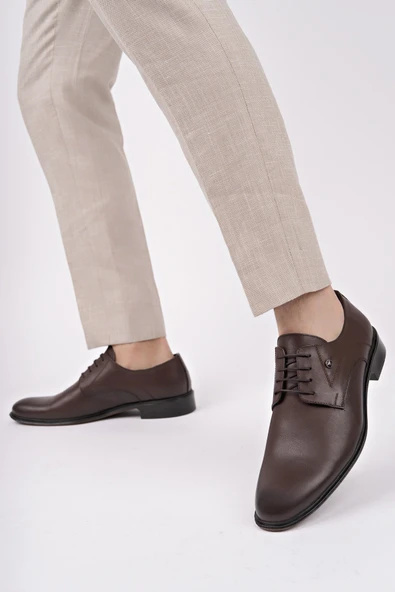 Muggo H043 Hakiki Deri Klasik Erkek Ayakkabı - 10