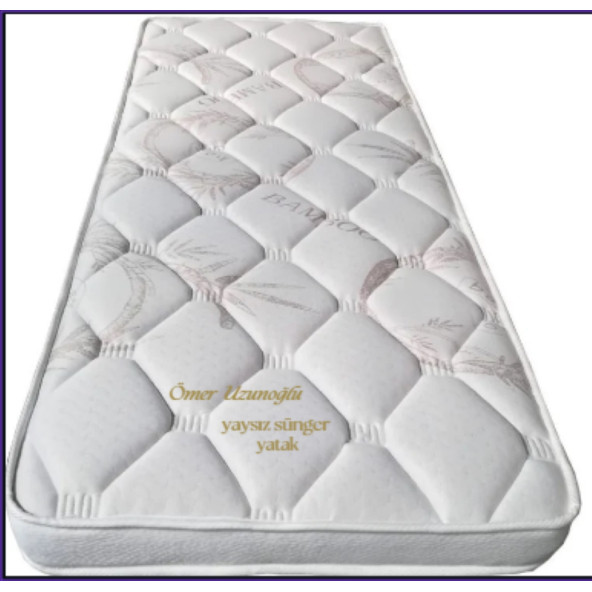 70X150X8 Bambu Kumaş Yaysız Sünger Yatak Pedi ( Yatak üstü minder ) - 2