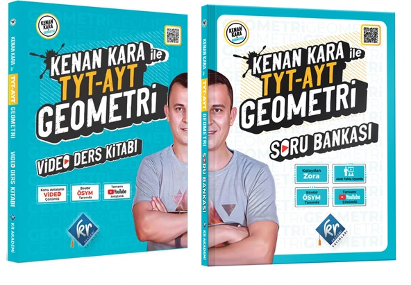 Kr Akademi 2024 Tyt Ayt Kenan Kara Geometri Video Ders Kitabı + Soru Seti 2 Kitap 2024