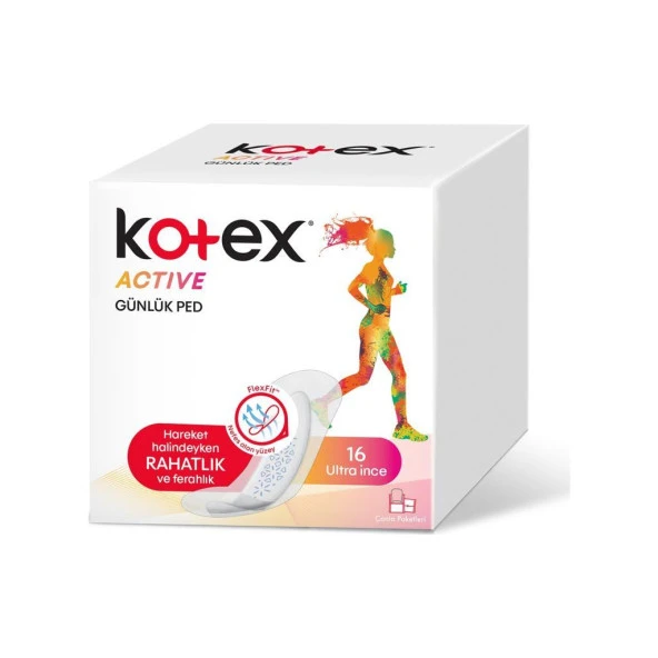 Kotex Active Günlük Ped Ultra İnce 16'lı