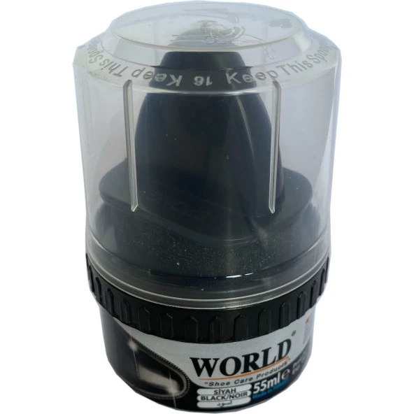 World Siyah 55ml Ayakkabı Boyası