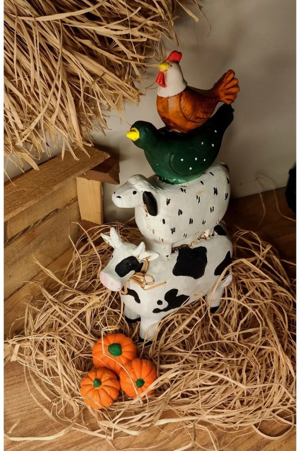 Bremen Mızıkacıları Farm Style, Çiftlik Biblo , Hediyelik , Dekor,