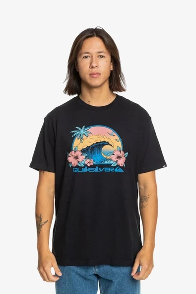 Quiksilver Riding Today Ss Erkek Siyah T-Shirt EQYZT07676-10010