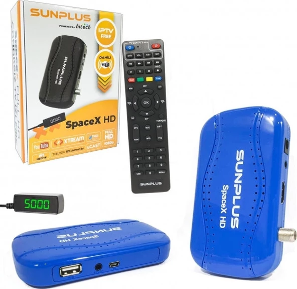 Sunplus Spacex HD Mini Uydu Alıcısı - Resim 3