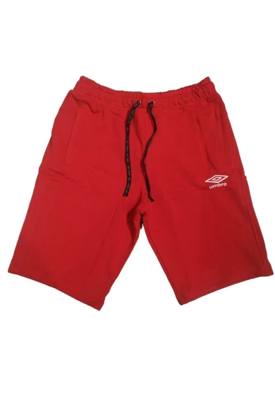 Umbro Bold - Erkek Kırmızı Pamuklu Şort - TE0105 - Resim 3