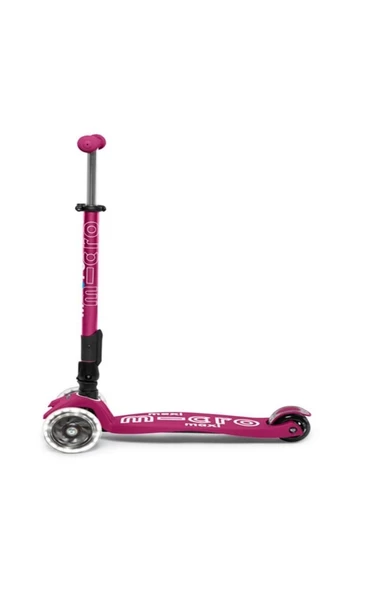 Micro Maxi Deluxe Foldable LED Berry Red Scooter MCR.MMD095 - Resim 2