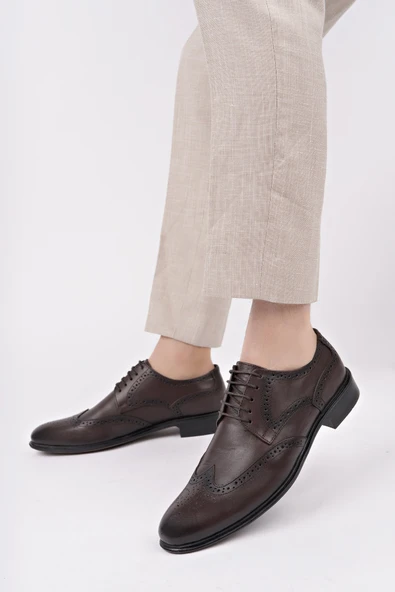 Muggo H046 Hakiki Deri Klasik Erkek Ayakkabı - 10