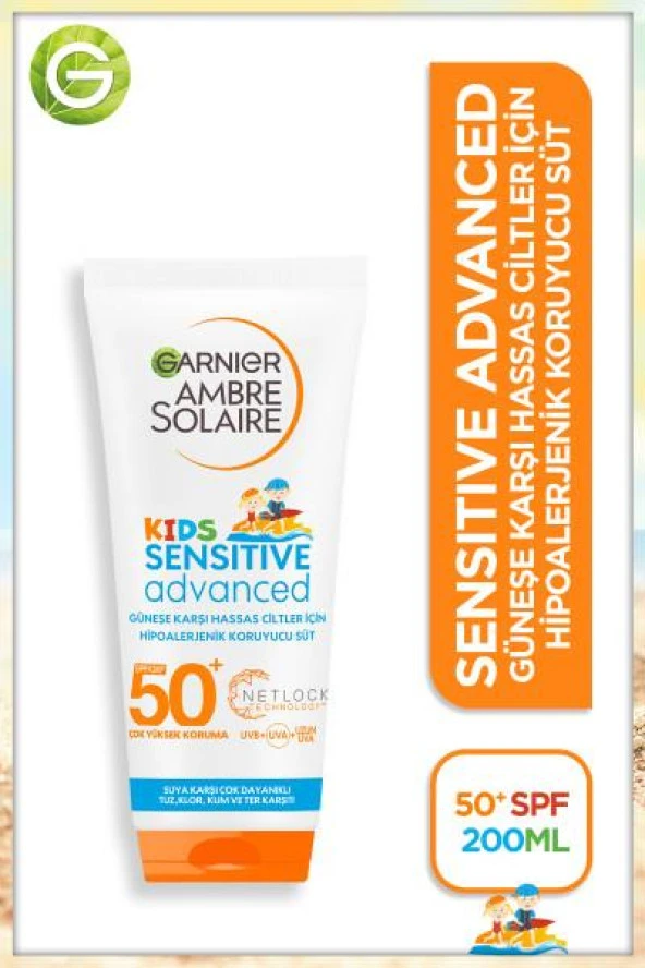 Garnier Ambre Solaire Sensitive Advanced Çocuk Güneş Koruyucu 200 ml