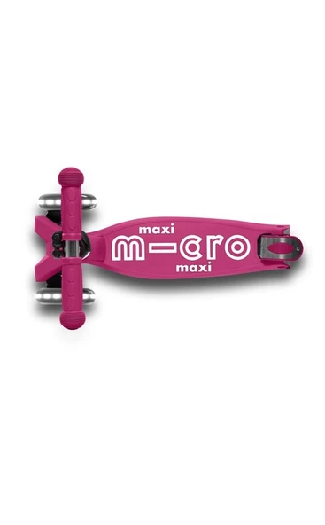Micro Maxi Deluxe Foldable LED Berry Red Scooter MCR.MMD095 - Resim 5