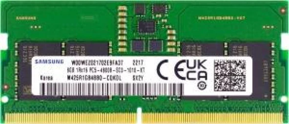 SAMSUNG 8 GB DDR5 4800 MHz CL40 SODIMM KUTUSUZ M425R1GB4BB0-CQK