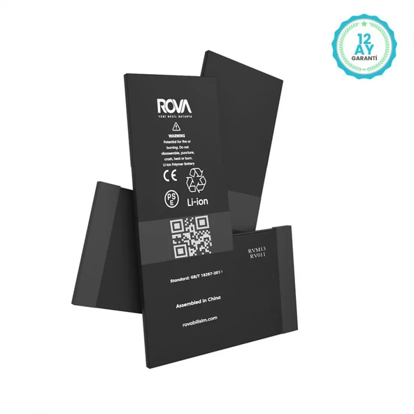Rova İphone 13 Pro Max Uyumlu Güçlendirilmiş 4700 Mah Batarya