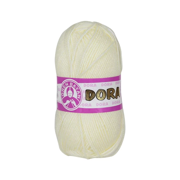 Ören Bayan Dora Örgü İpi - Krem - 1 Adet - ( Renk Kodu : 005 ) ürün görseli 1