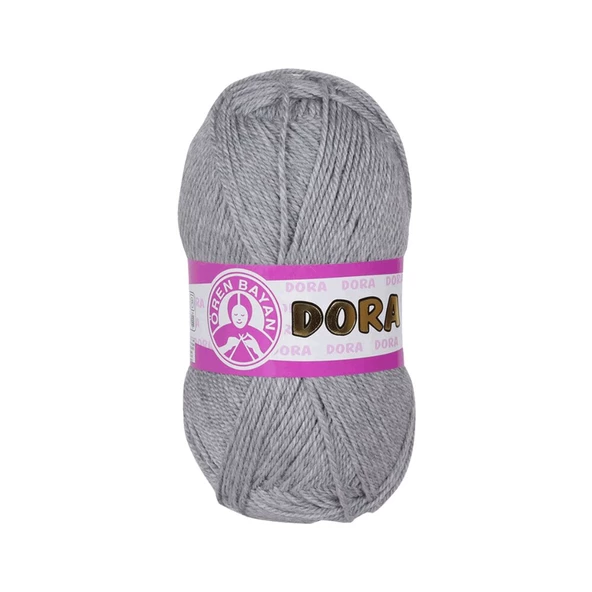 Ören Bayan Dora Örgü İpi - Gri - 1 Adet - ( Renk Kodu : 007 ) ürün görseli 1