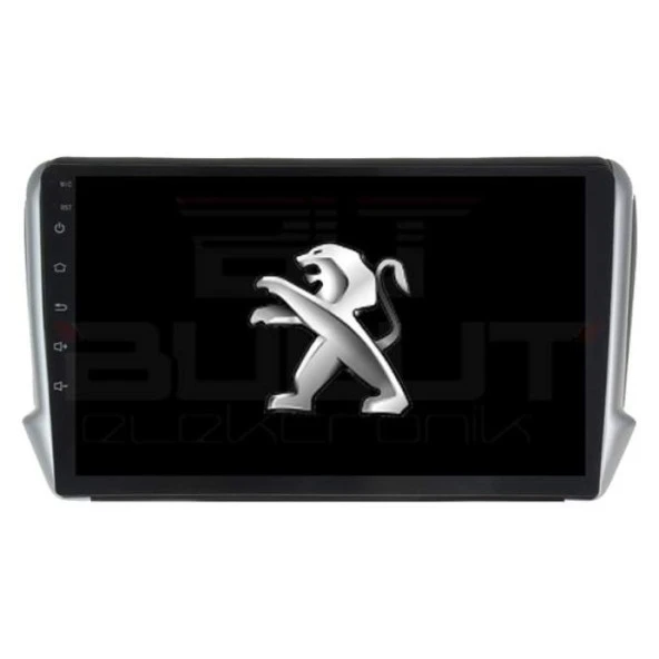 Peugeot 208 Android Multimedya Sistemi 10 İnç (2013-2020) 8 GB Ram 128  GB Hafıza 8 Çekirdek İphone CarPlay Android Auto  Navigatör Premium Series