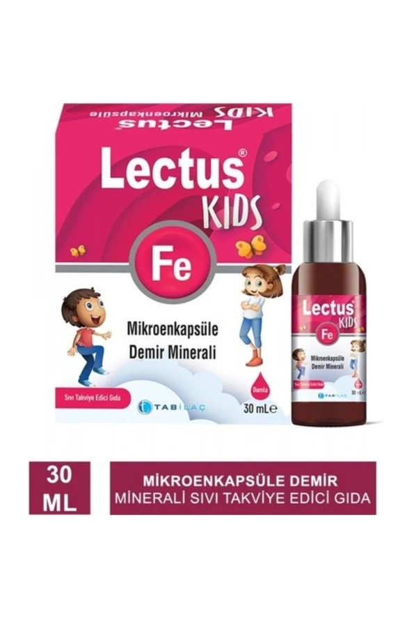 LECTUS KİDS MİKROENKAPSULE DEMİR 30 ML