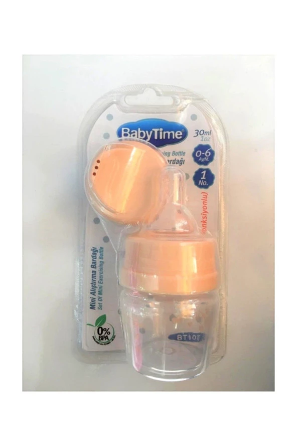 BABYTİME Baby Time Mini Pp Alıştırma Bardağı 30 ml Bt107 - Krem