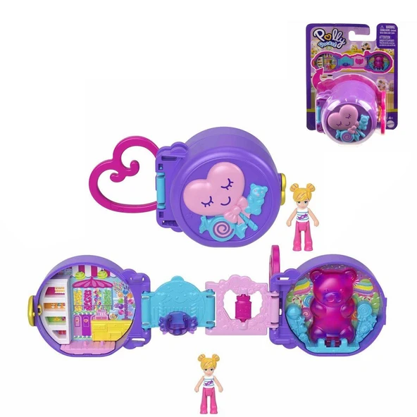 HRD73 Polly Pocket Sevimli Hayvancık Temalı Mini Oyun Setleri - Resim 3