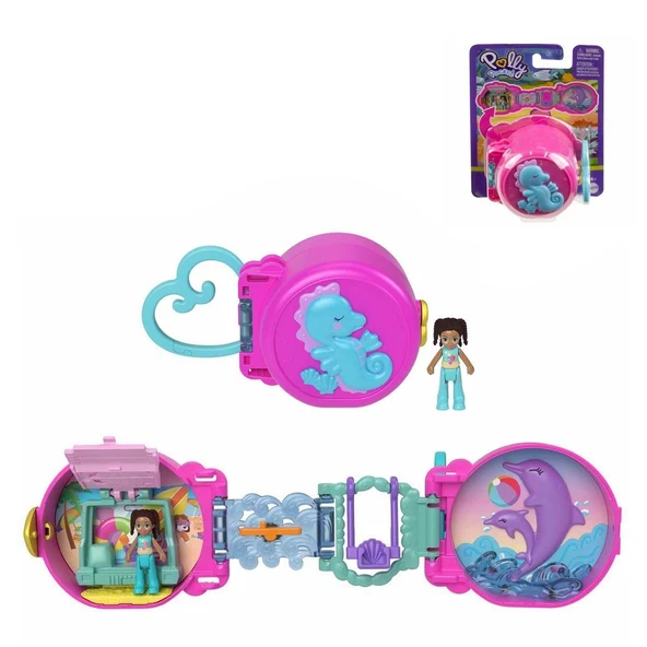 HRD73 Polly Pocket Sevimli Hayvancık Temalı Mini Oyun Setleri - Resim 2