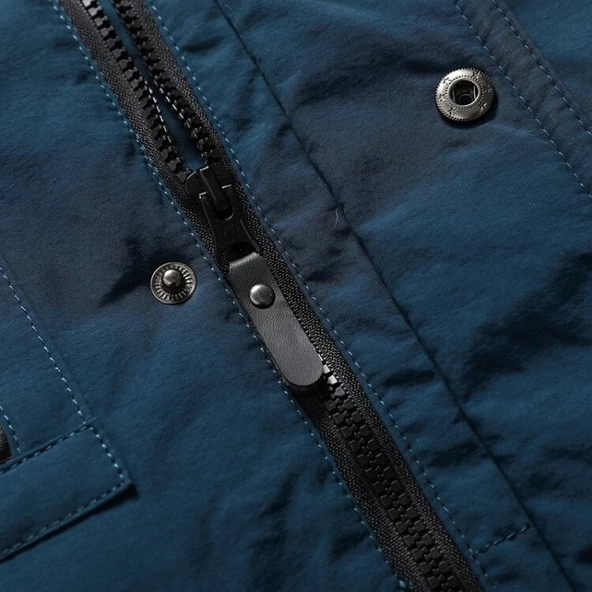 Pasifix Erkek Kışlık Uzun Tarz Pamuklu Kapüşonlu Mont 001 - 4