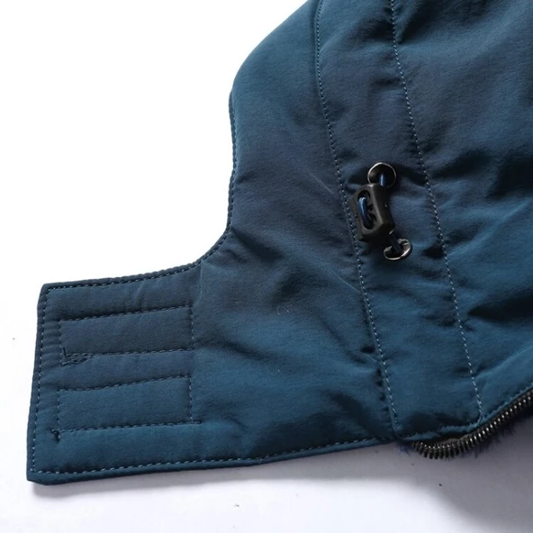 Pasifix Erkek Kışlık Uzun Tarz Pamuklu Kapüşonlu Mont 001 - 6