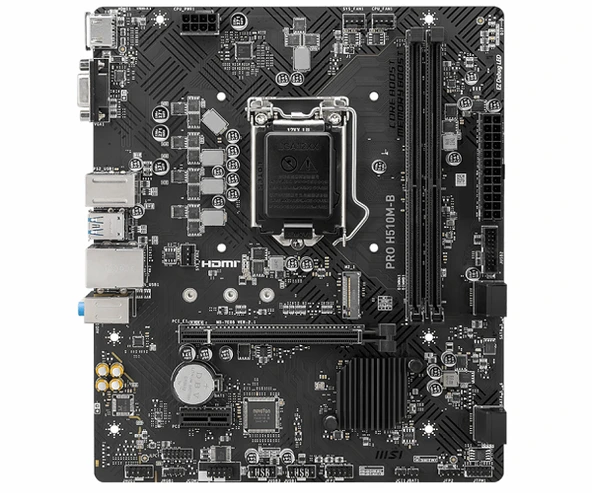 Msi PRO H510M-B H470 DDR4 Vga GLan mATX HDMI USB3.2 M2 RGB 1200p Anakart - 2